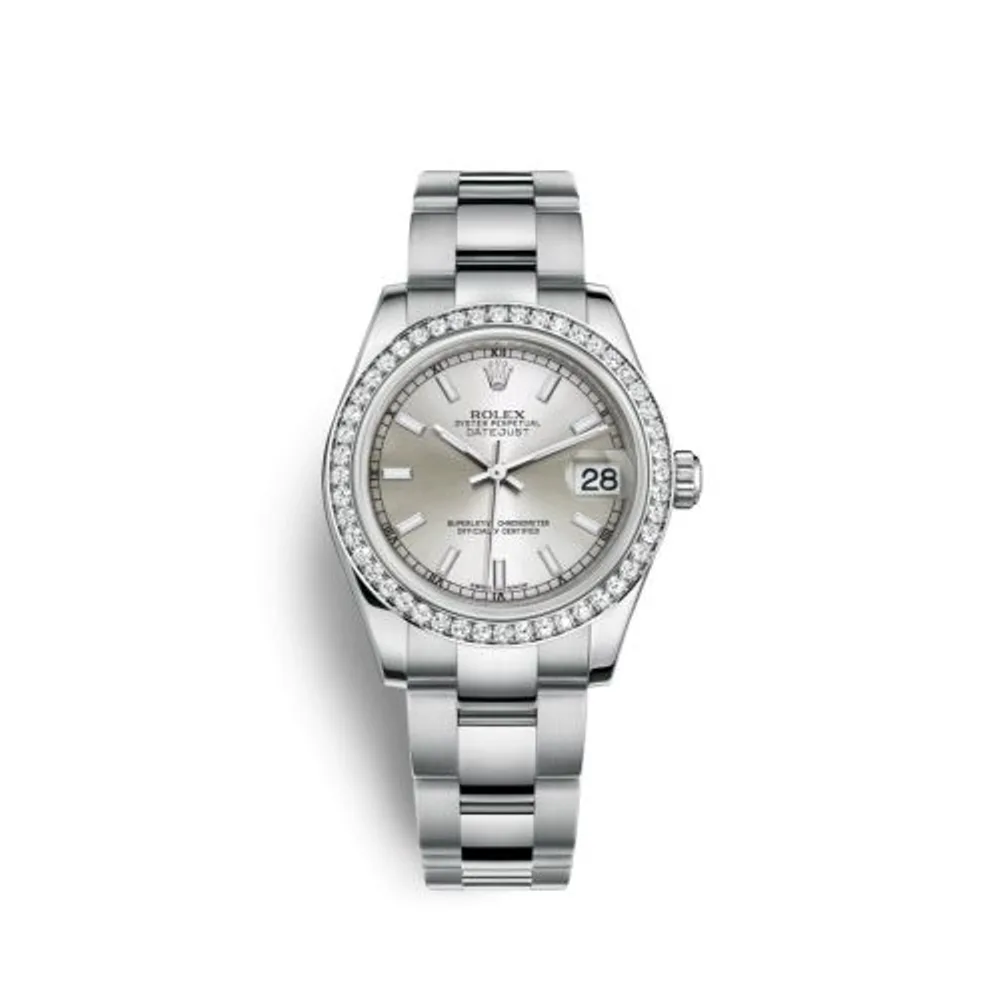 Rolex Datejust 31 Stainless Steel Diamond / Oyster / Silver