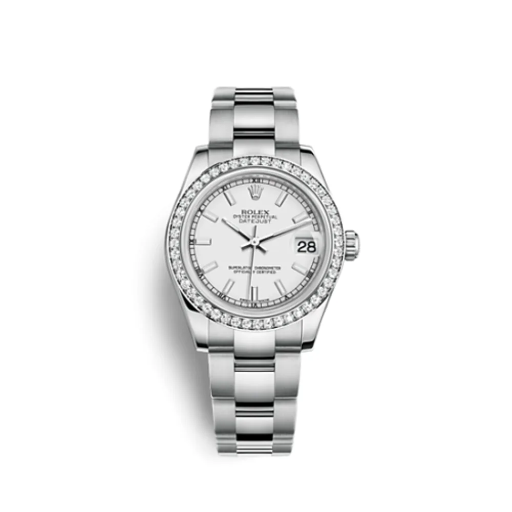 Rolex Datejust 31 Stainless Steel Diamond / Oyster / White