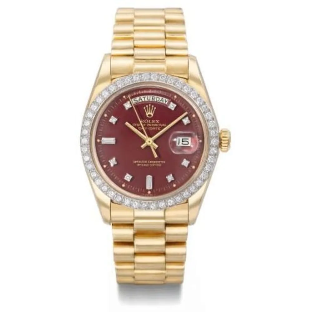 Rolex Day-Date 1804 Oxblood Stella