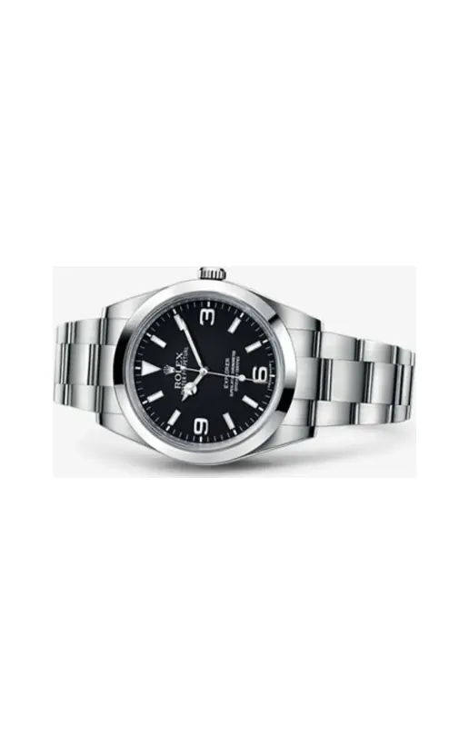Rolex Explorer 39 / Stainless steel / Black