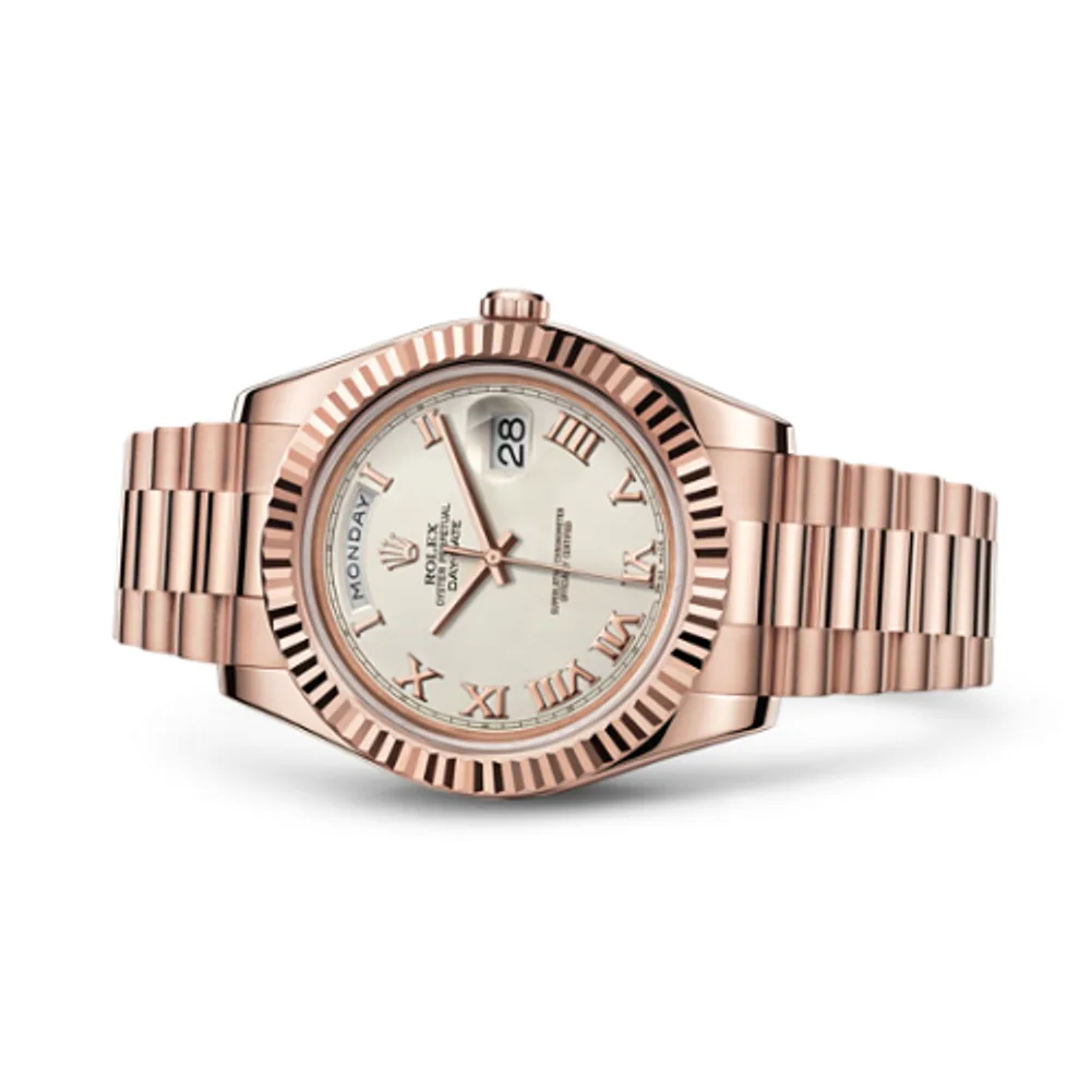 Rolex Day-Date II Everose Ivory Roman