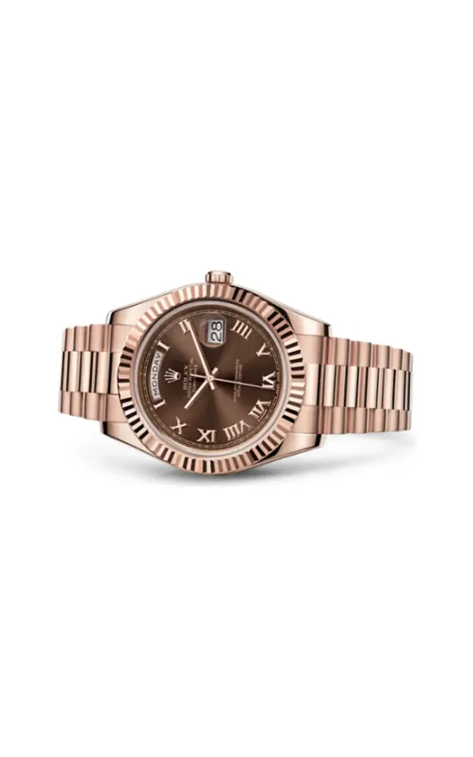 Rolex Day-Date II Everose Chocolate Roman