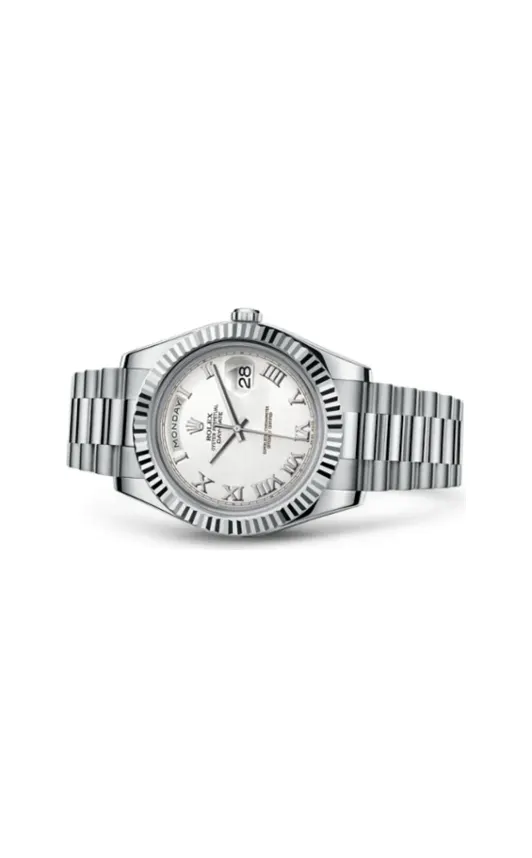 Rolex Day-Date II White Gold White Roman