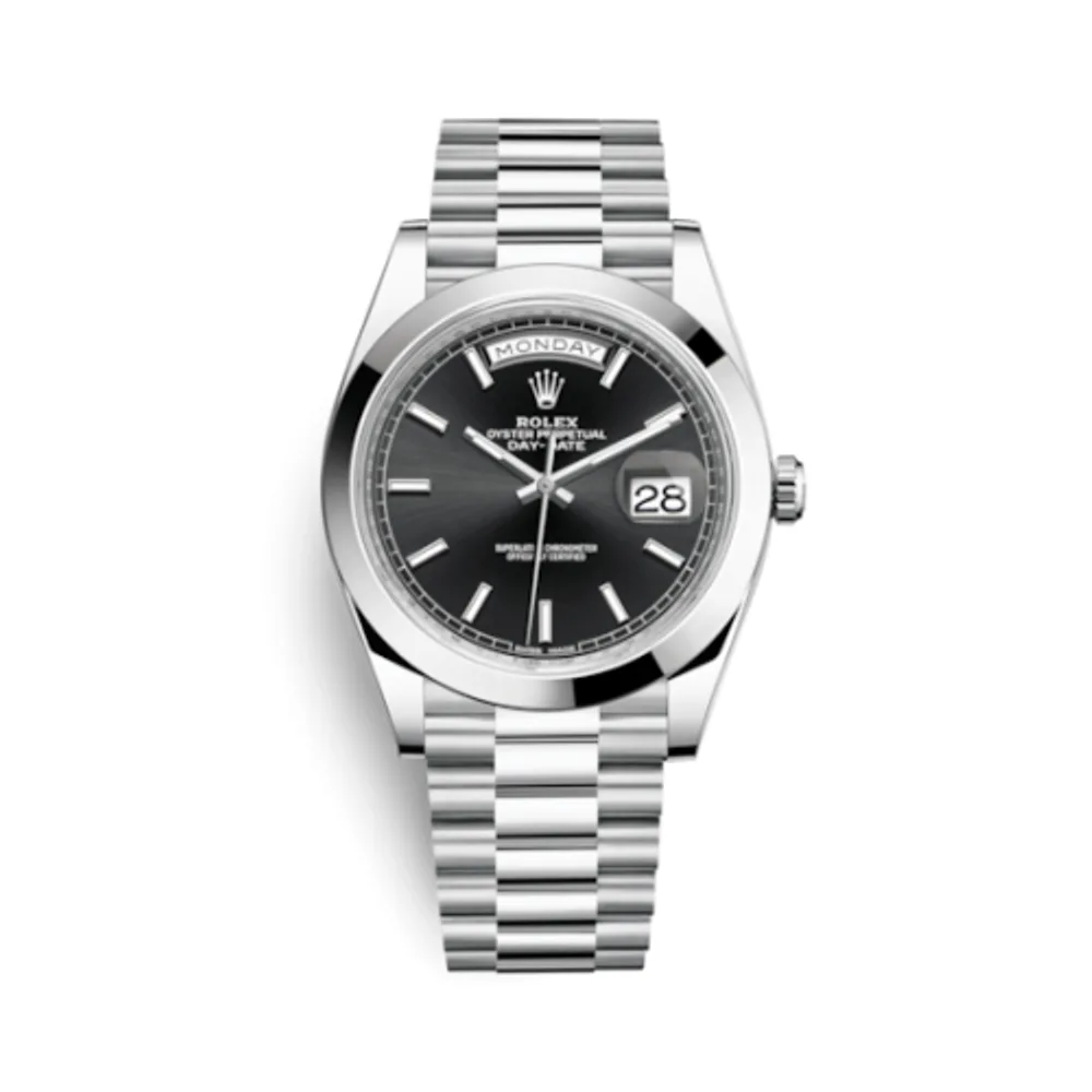 Rolex Day-Date 40 Platinum / Black