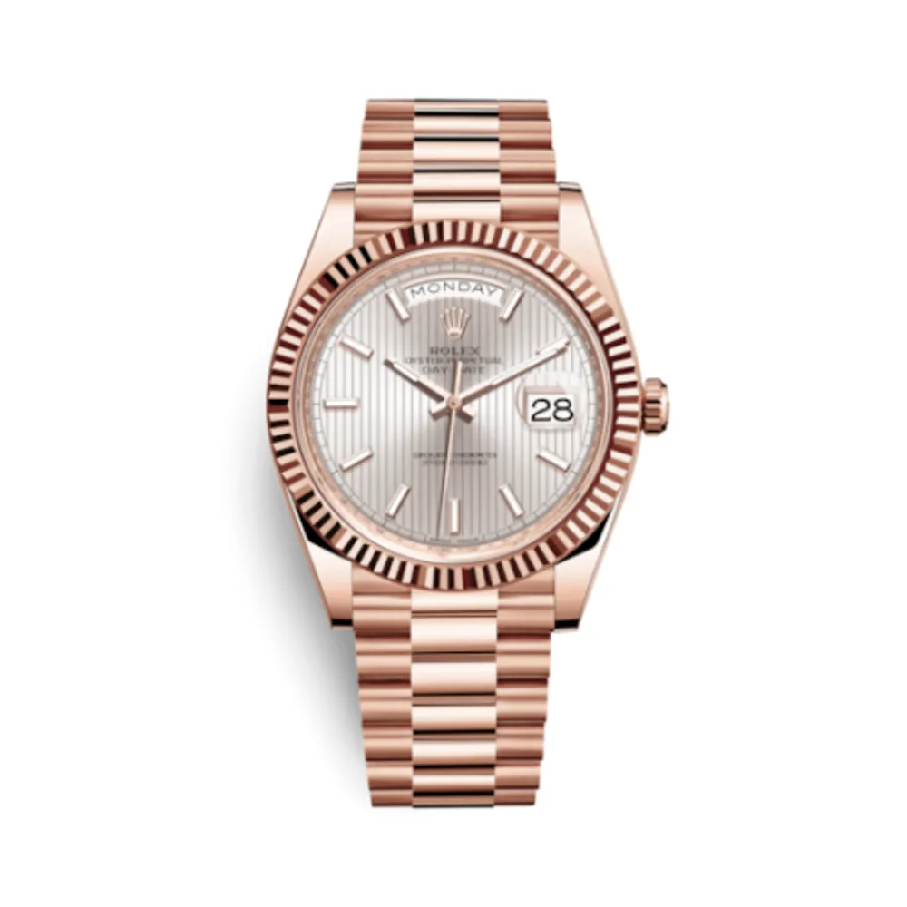 Rolex Day-Date 40 Everose / Sundust Tuxedo