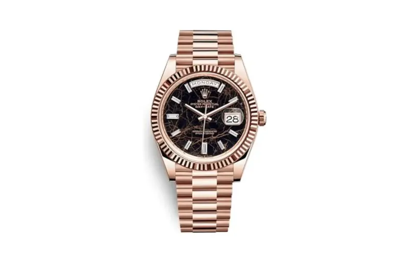 Rolex Day-Date 40 Everose / Eisenkiesel