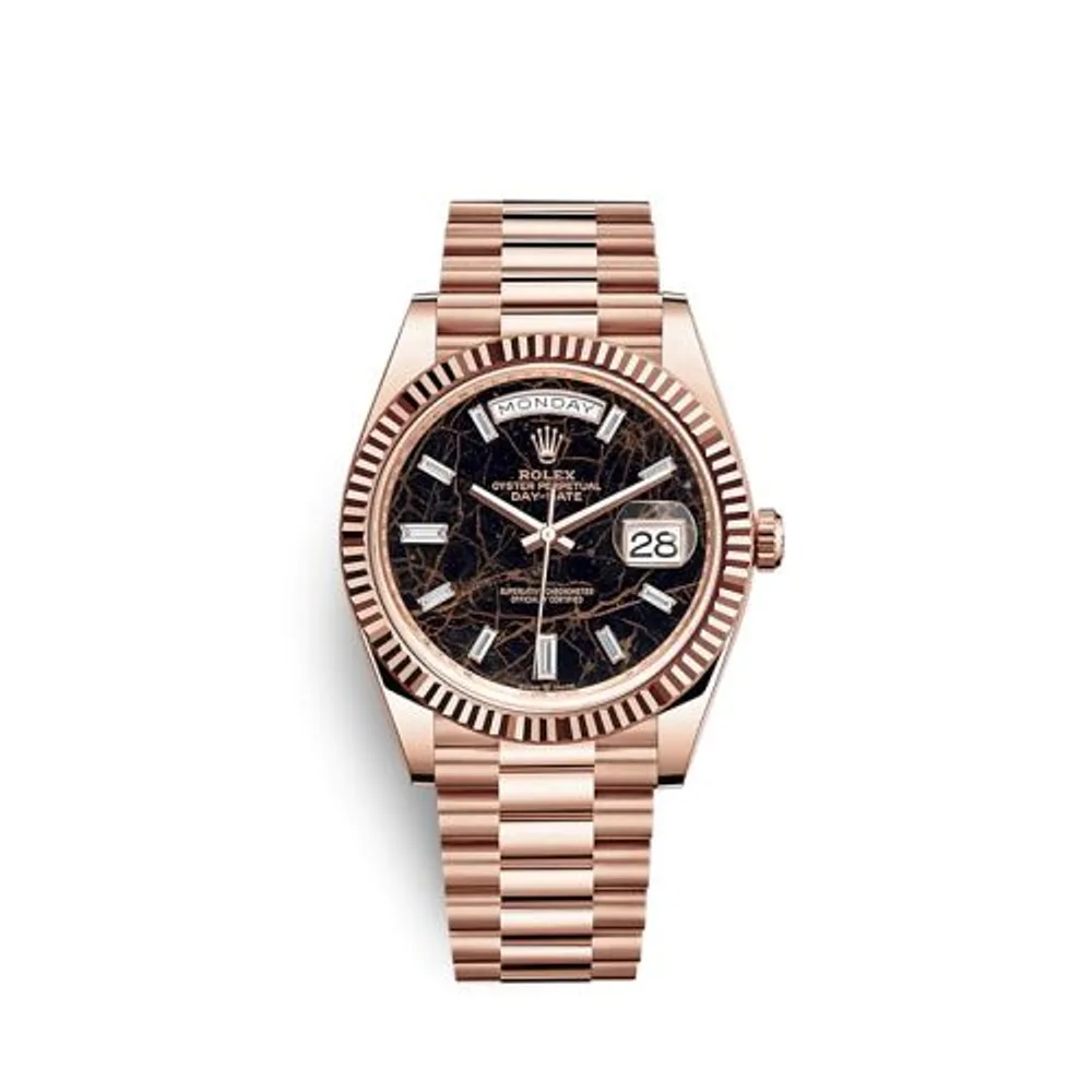 Rolex Day-Date 40 Everose / Eisenkiesel