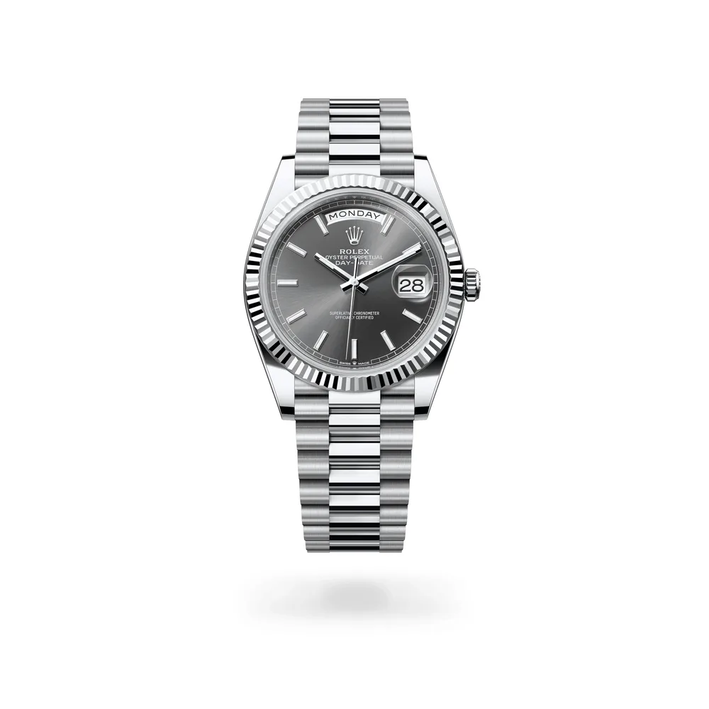 Rolex Oyster Perpetual Day-Date 40, Platinum, Slate dial