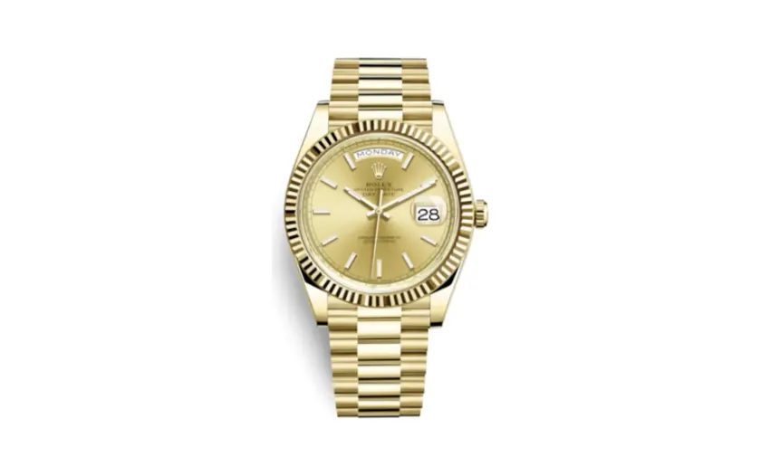 Rolex Day-Date 40 Yellow Gold - Fluted / Champagne