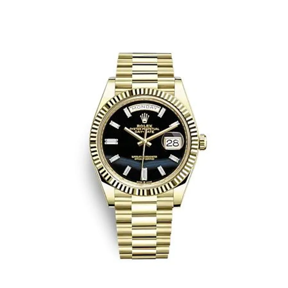 Rolex Day-Date 40 Yellow Gold / Onyx