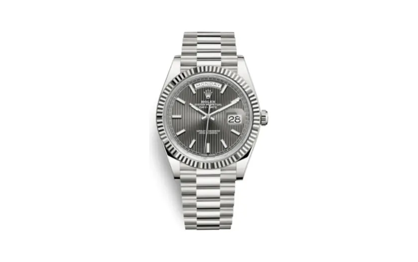 Rolex Day-Date 40 White Gold / Dark Rhodium Tuxedo