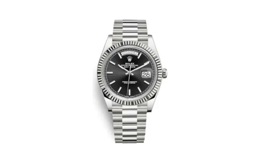 Rolex Day-Date 40 White Gold / Black