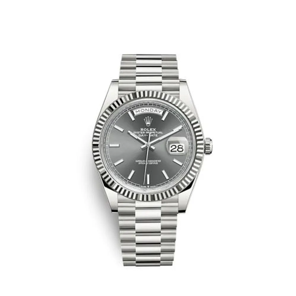 Rolex Day-Date 40 White Gold / Grey