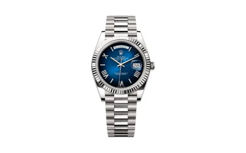 Rolex Day-Date 40 White Gold / Blue Ombré