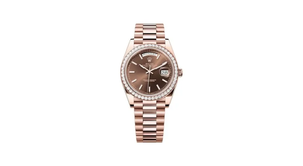 Rolex Day-Date 40 Everose - Diamond / Chocolate