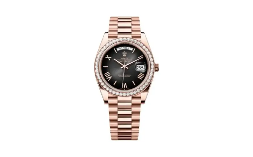 Rolex Day-Date 40 Everose - Diamond / Slate Ombré