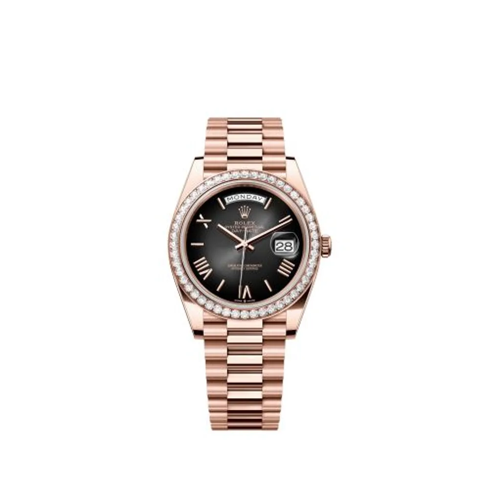 Rolex Day-Date 40 Everose - Diamond / Slate Ombré