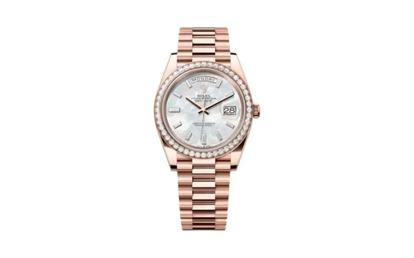 Rolex Day-Date 40 Everose - Diamond / MOP - Baguette