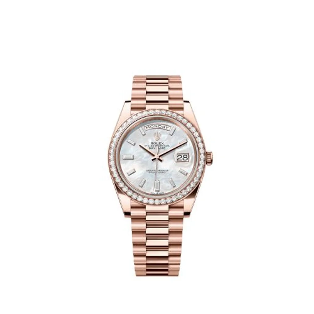 Rolex Day-Date 40 Everose - Diamond / MOP - Baguette