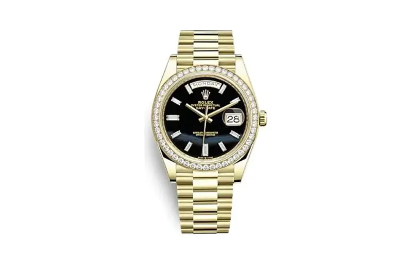 Rolex Day-Date 40 Yellow Gold - Diamond / Onyx
