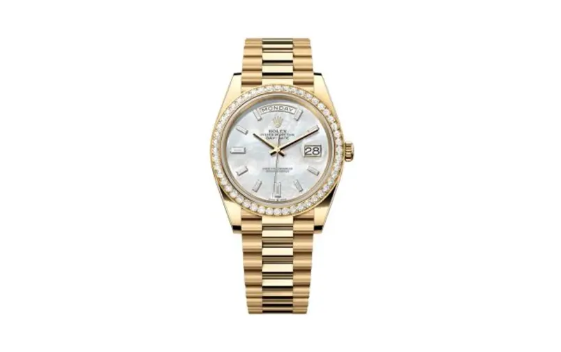 Rolex Day-Date 40 Yellow Gold - Diamond / MOP - Baguette