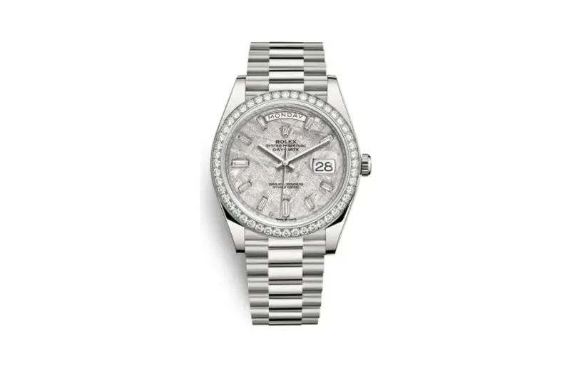 Rolex Day-Date 40 White Gold - Diamond / Meteorite