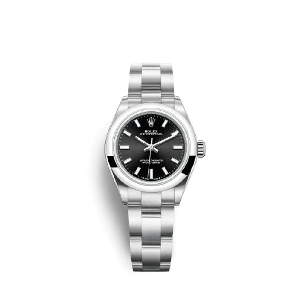 Rolex Oyster Perpetual 28 Stainless Steel / Black