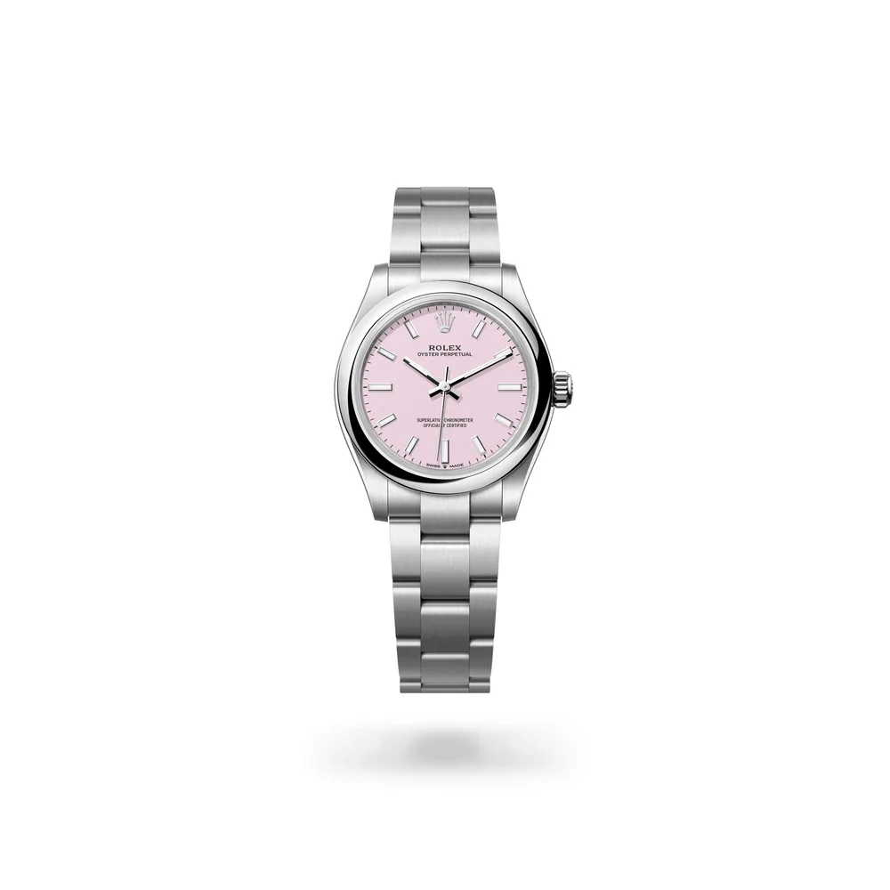 Rolex Oyster Perpetual 31, Oystersteel, Candy pink dial