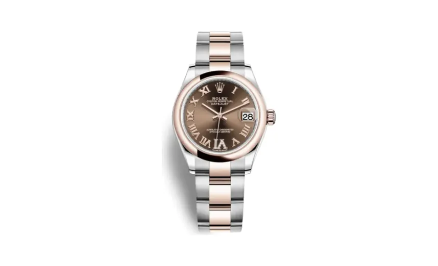 Rolex Datejust 31 Stainless Steel/ Rose Gold / Domed / Chocolate - Roman / Oyster