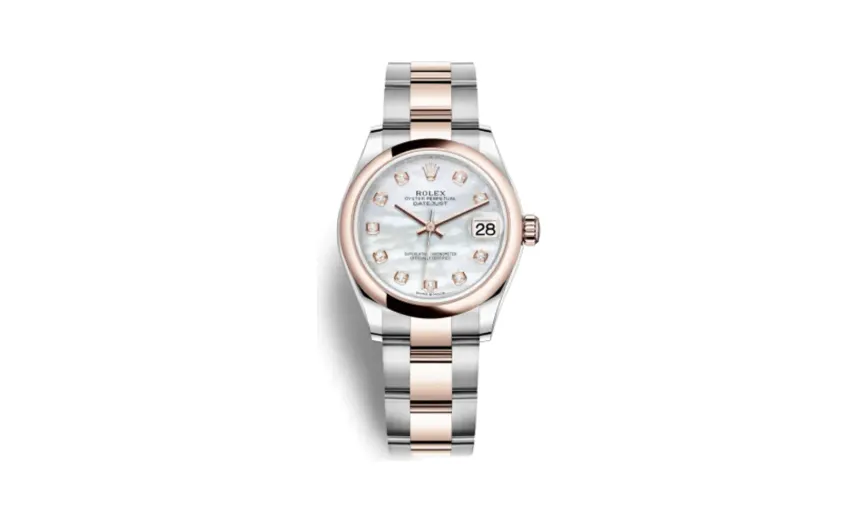 Rolex Datejust 31 Stainless Steel/ Rose Gold / Domed / MOP / Oyster