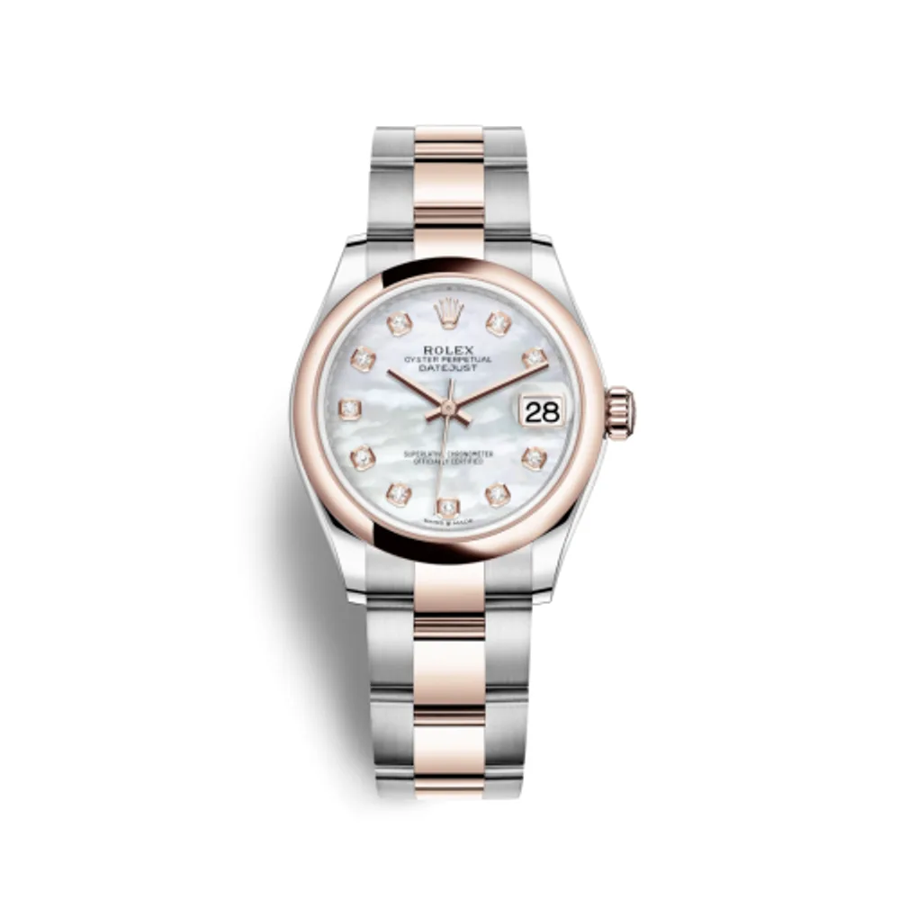 Rolex Datejust 31 Stainless Steel/ Rose Gold / Domed / MOP / Oyster