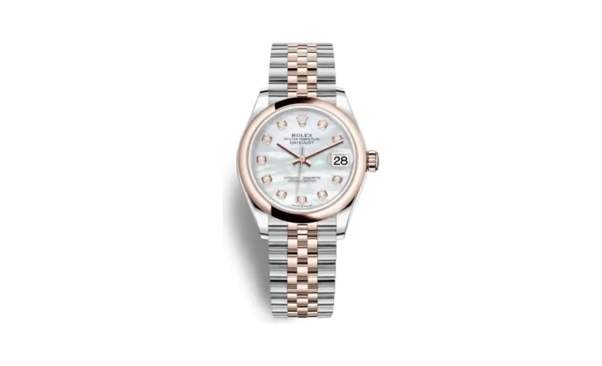 Rolex Datejust 31 Stainless Steel/ Rose Gold / Domed / MOP / Jubilee