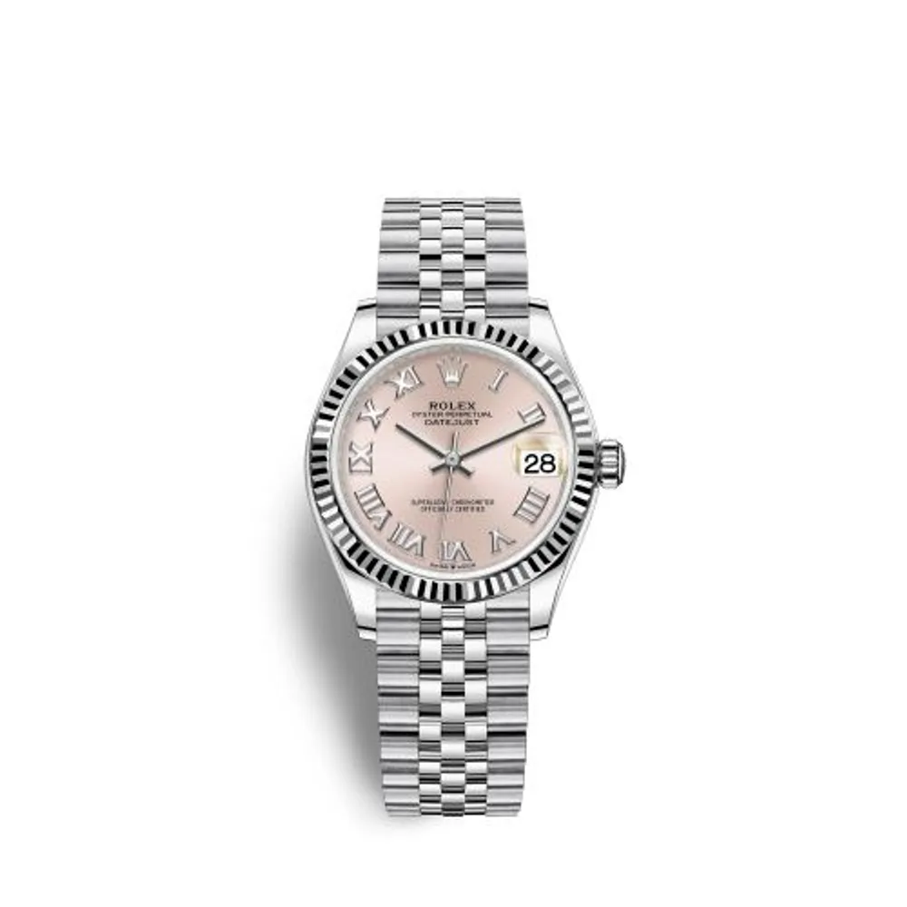 Rolex Datejust 31 Stainless Steel Fluted / Jubilee / Pink - Roman