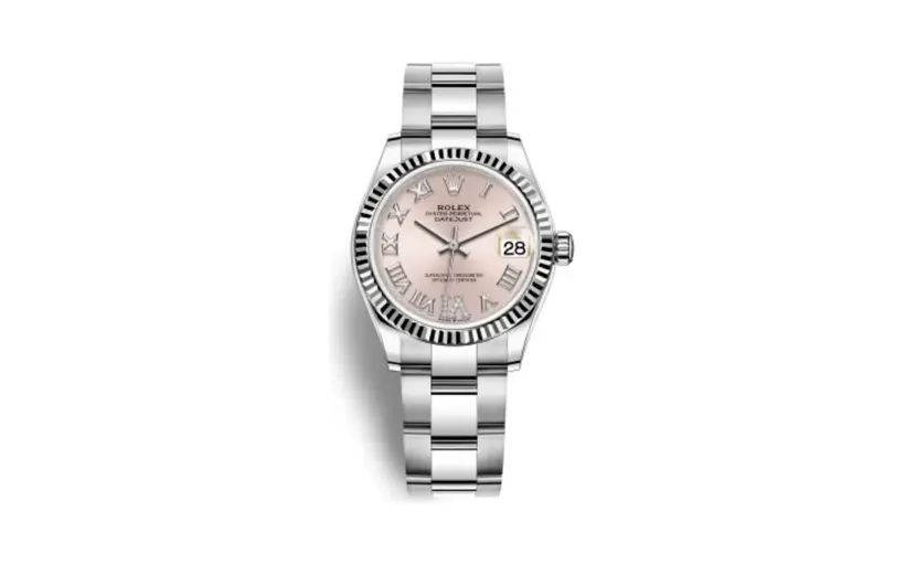Rolex Datejust 31 Stainless Steel Fluted / Oyster / Pink - Roman