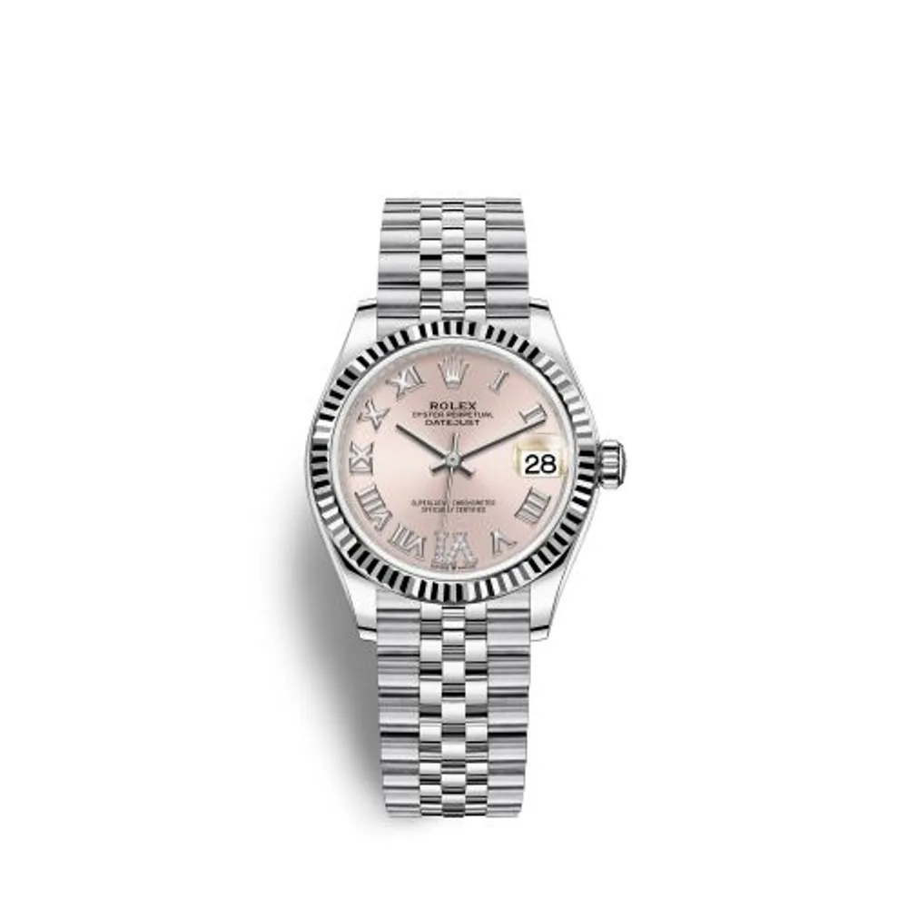 Rolex Datejust 31 Stainless Steel Fluted / Jubilee / Pink - Roman