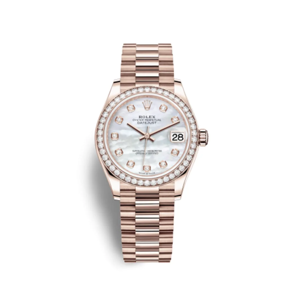 Rolex Datejust 31 Rose Gold / Diamond / MOP / President