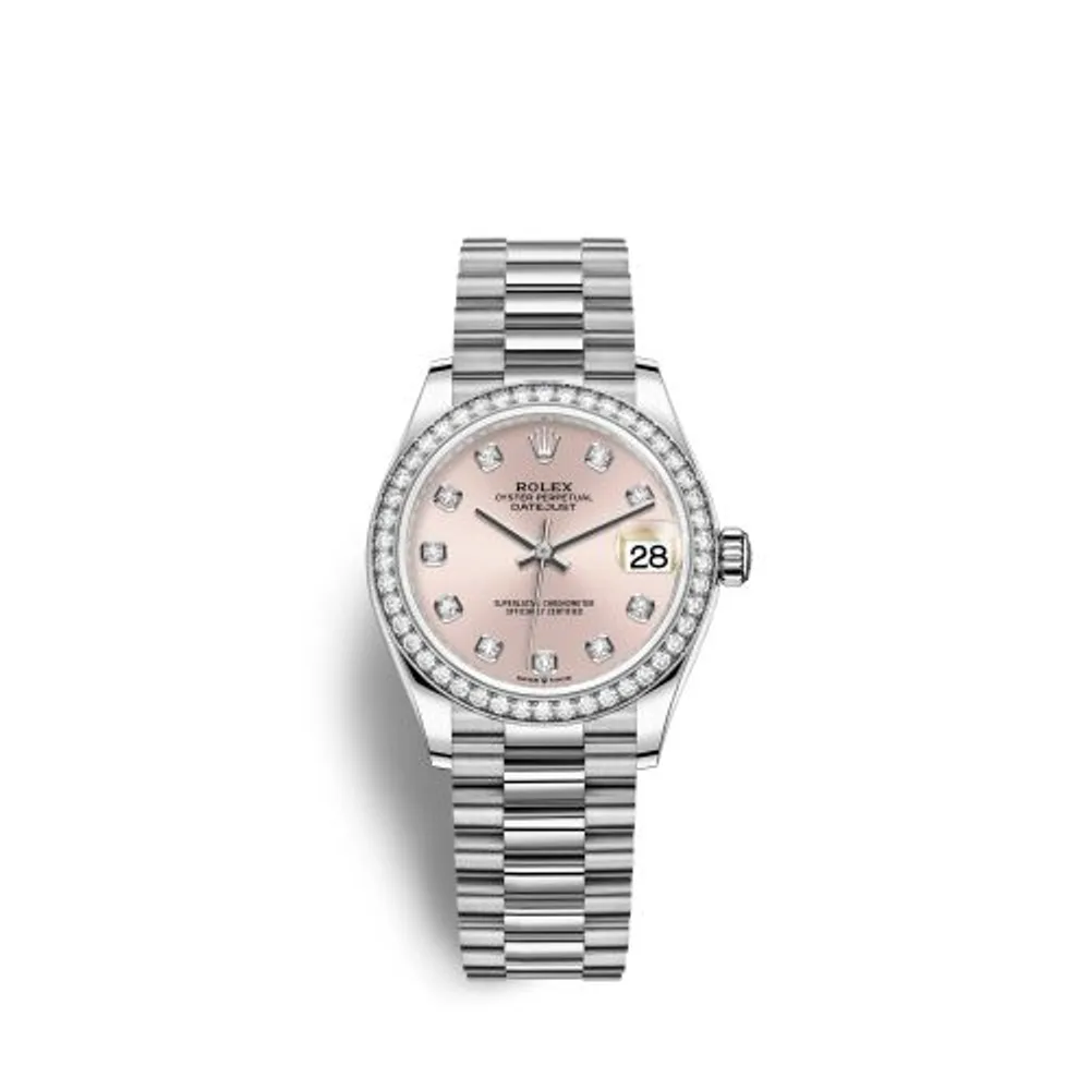 Rolex Datejust 31 White Gold Diamond / Pink - Diamond