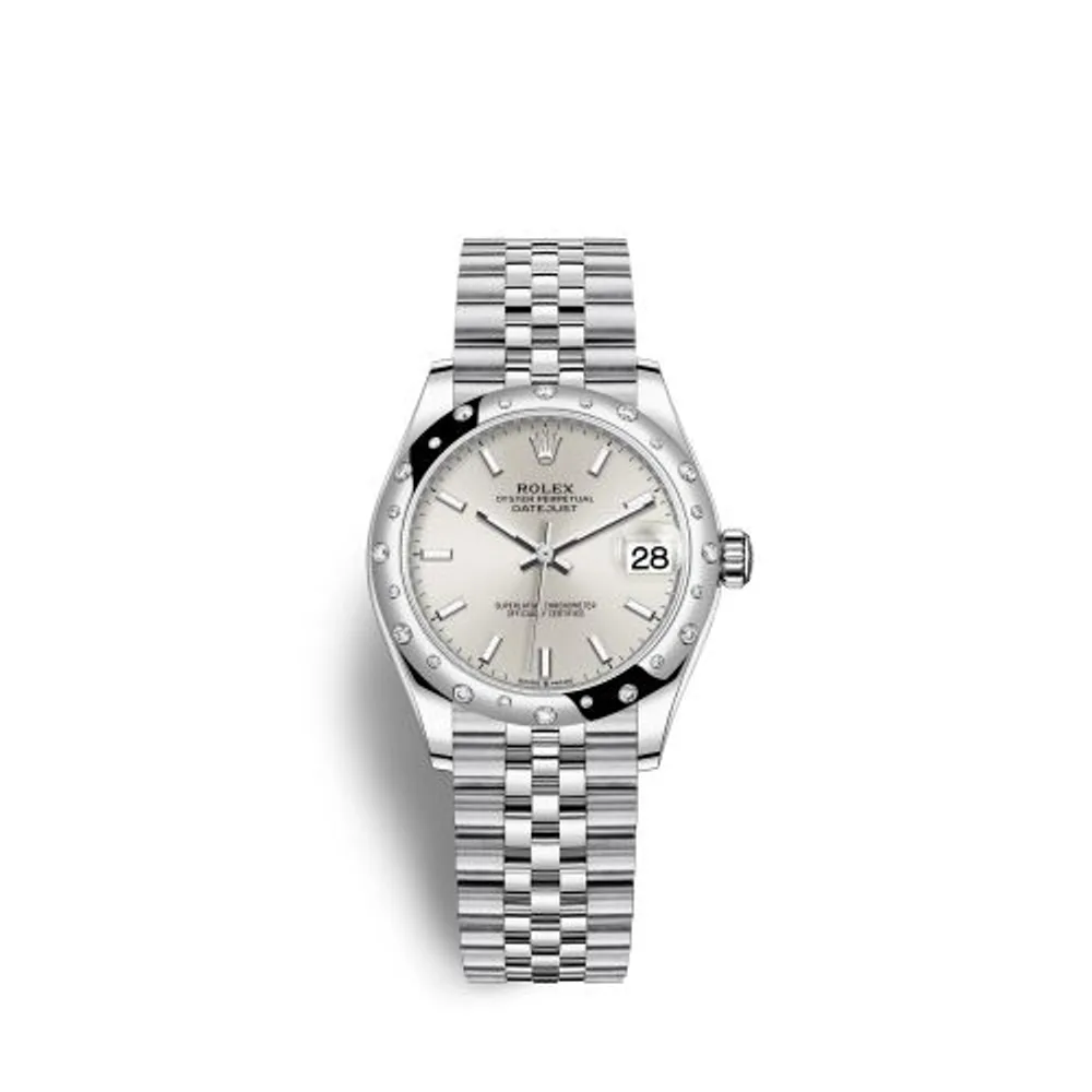 Rolex Datejust 31 Stainless Steel Domed Diamond / Jubilee / Silver