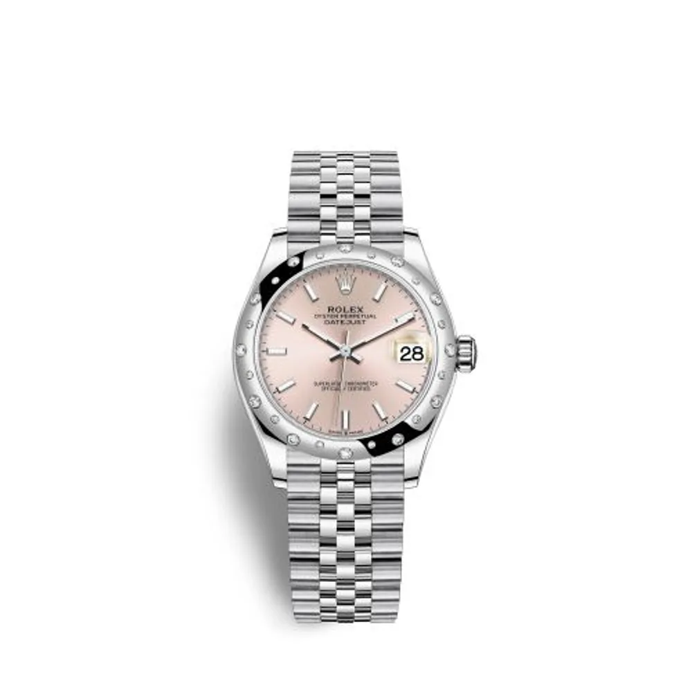 Rolex Datejust 31 Stainless Steel Domed Diamond / Jubilee / Pink