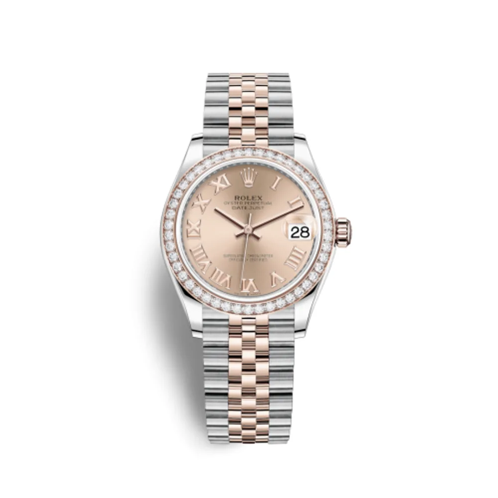 Rolex Datejust 31 Stainless Steel/ Rose Gold / Diamond / Rose - Roman / Jubilee
