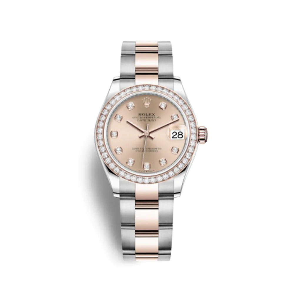 Rolex Datejust 31 Stainless Steel/ Rose Gold / Diamond / Rose - Diamond / Oyster