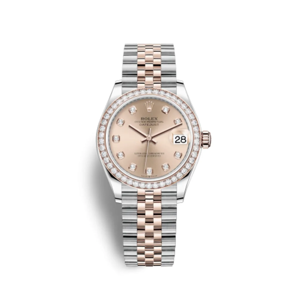 Rolex Datejust 31 Stainless Steel/ Rose Gold / Diamond / Rose - Diamond / Jubilee