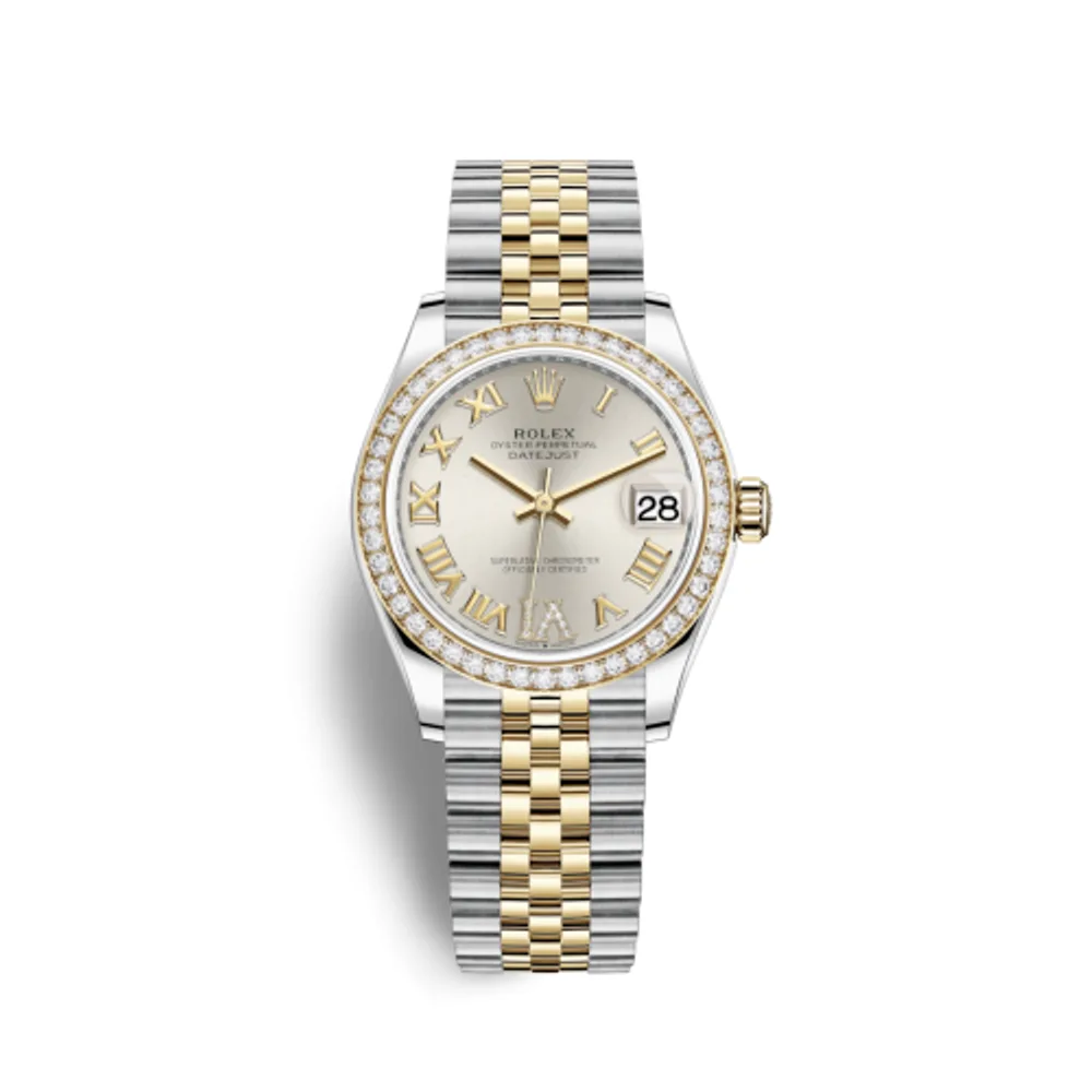 Rolex Datejust 31 Stainless Steel / Yellow Gold / Diamond / Silver - Roman / Jubilee
