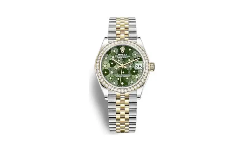 Rolex Datejust 31 Stainless Steel - Yellow Gold / Diamond/ Olive - Floral / Jubilee