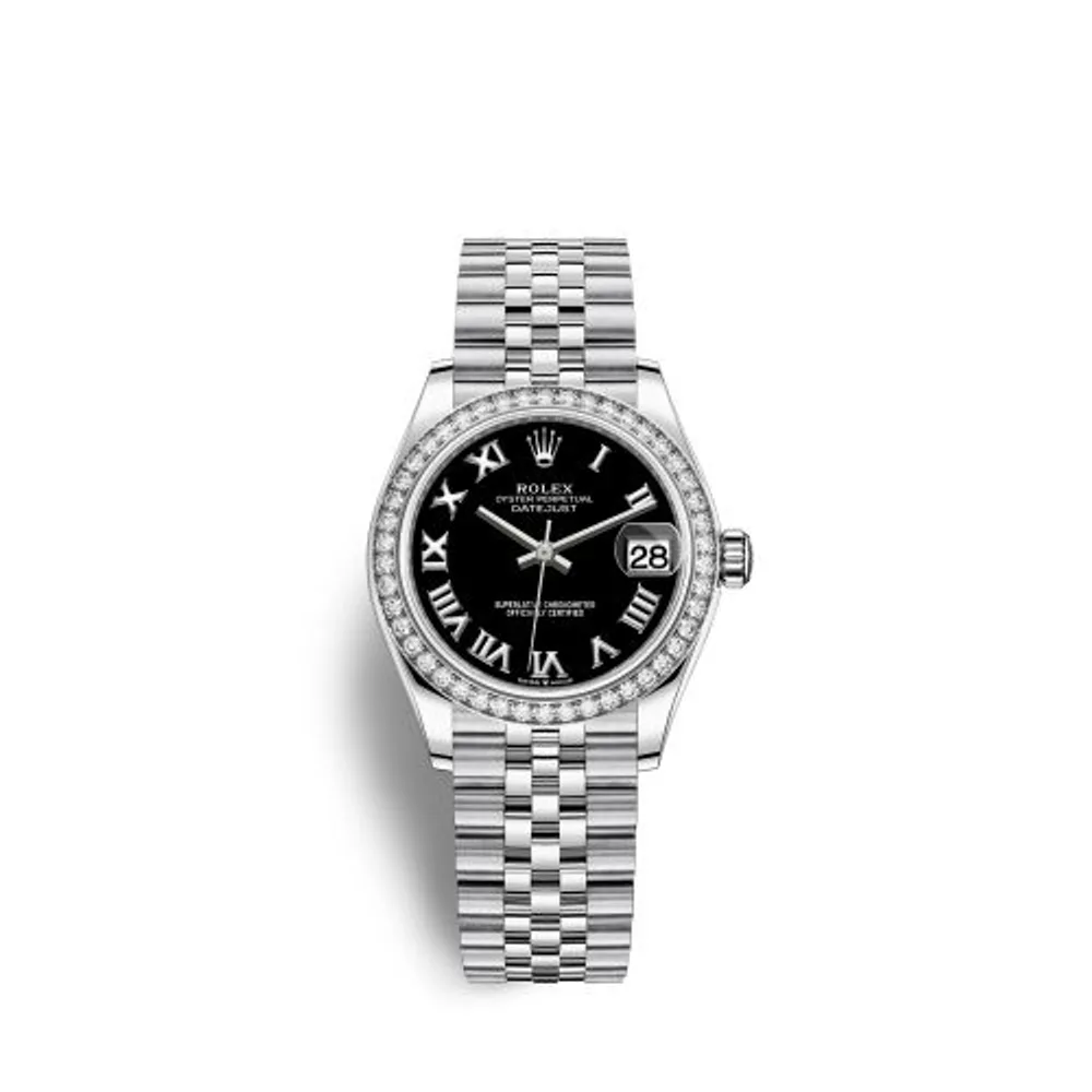 Rolex Datejust 31 Stainless Steel Diamond / Jubilee / Black - Roman