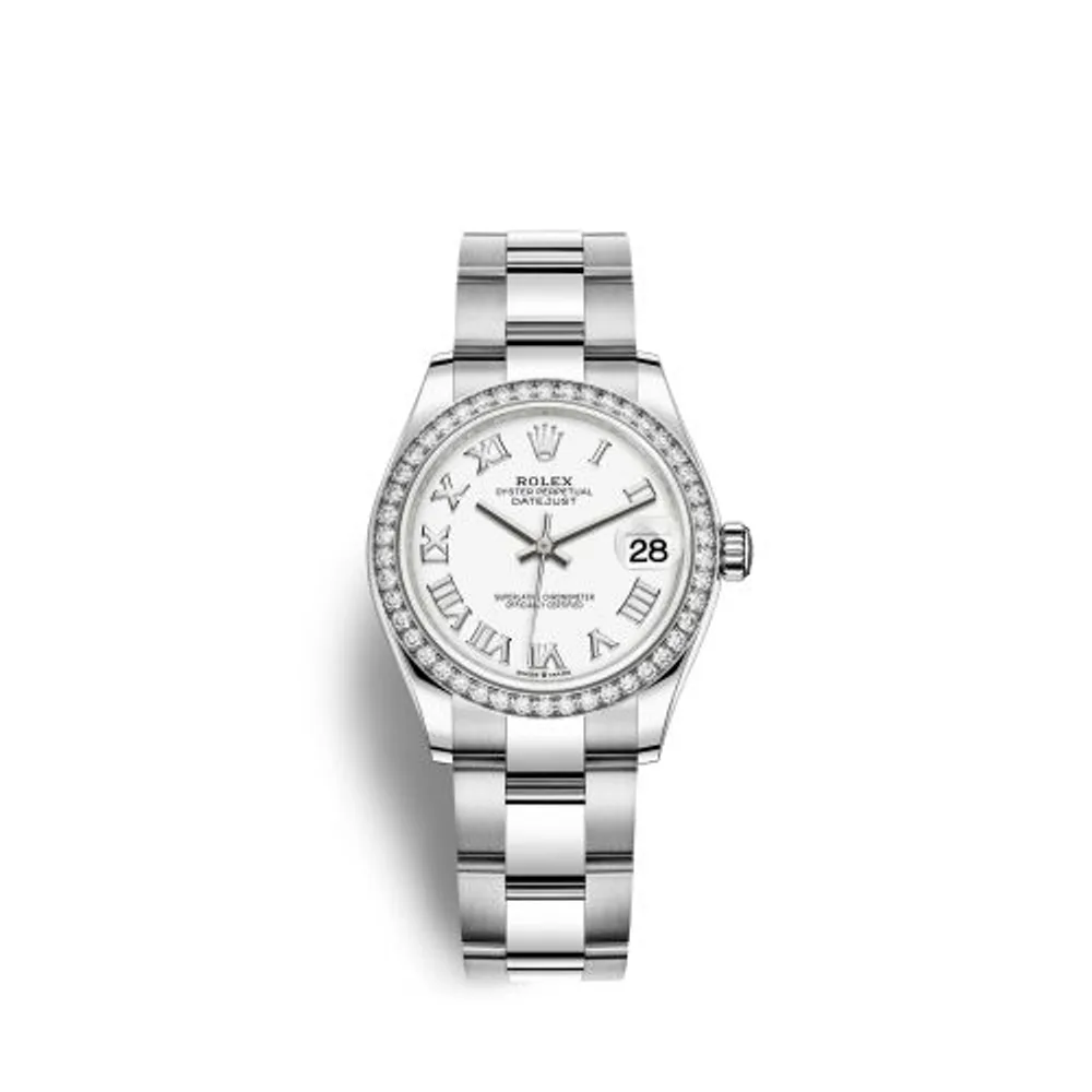 Rolex Datejust 31 Stainless Steel Diamond / Oyster / White - Roman