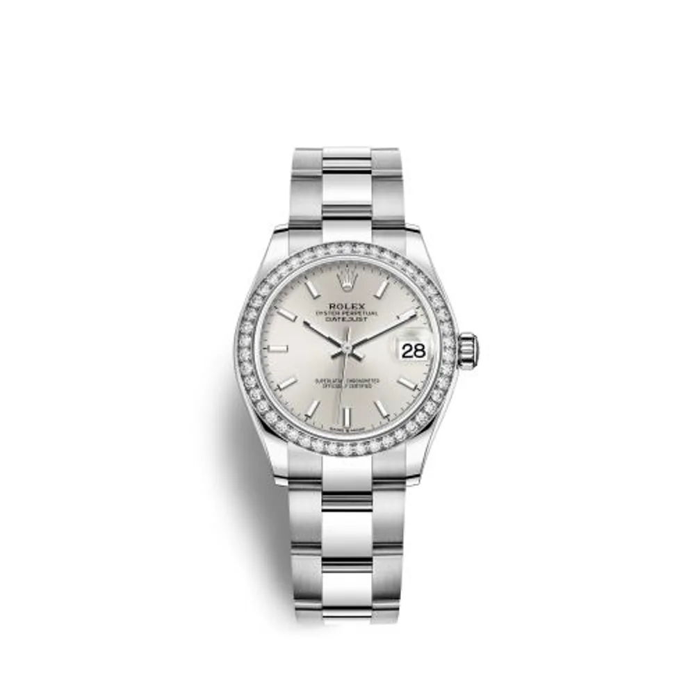 Rolex Datejust 31 Stainless Steel Diamond / Oyster / Silver