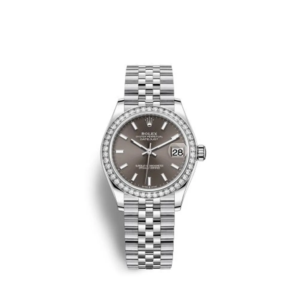 Rolex Datejust 31 Stainless Steel Diamond / Jubilee / Grey