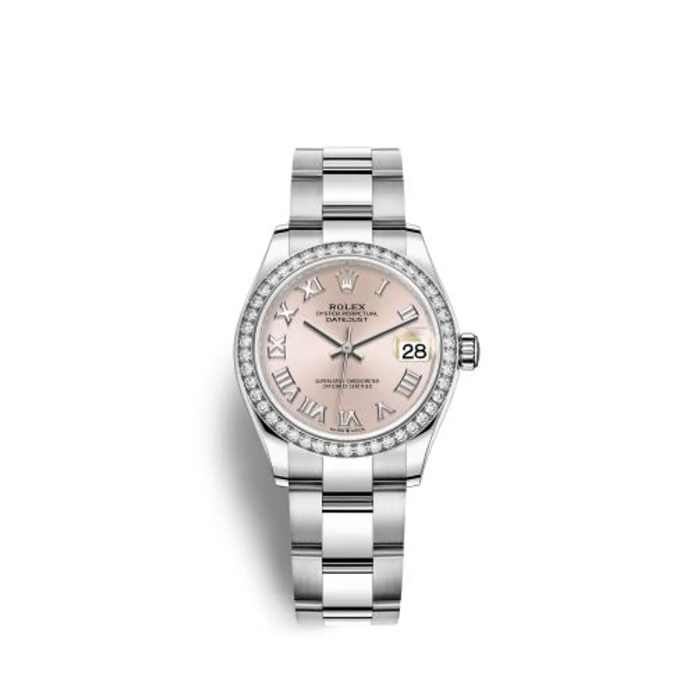 Rolex Datejust 31 Stainless Steel Diamond / Oyster / Pink - Roman