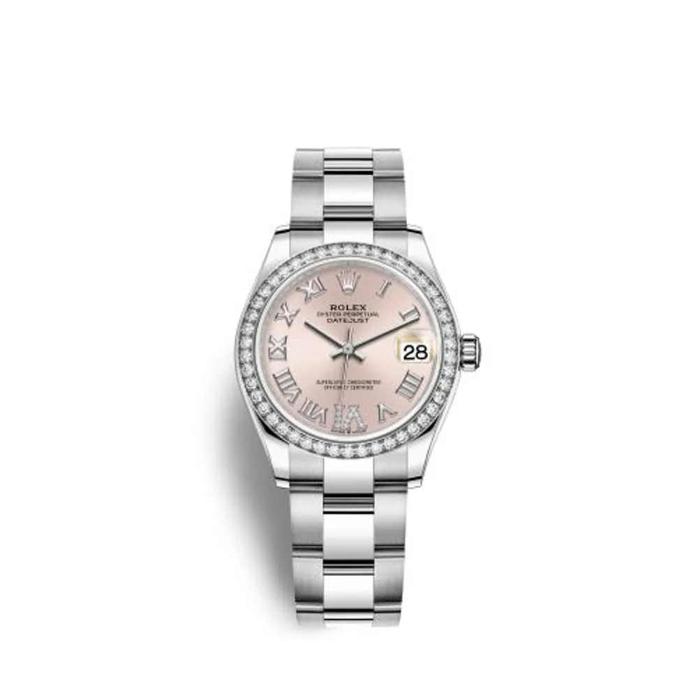 Rolex Datejust 31 Stainless Steel Diamond / Oyster / Pink - Roman
